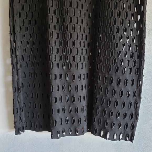 WOLFORD BLACK TANK DRESS LAZER-CUT SIZE XS, S - Picture 7 of 14